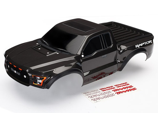 [ TRX-5826a ] Traxxas body ford raptor black painted with decals - trx5826a