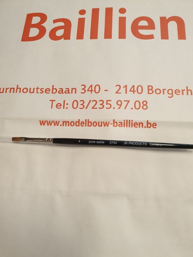 [ PENSEELZWBR4 ] Leonhardy 804 marter haar penseel 4, driehoek handvat (1st)