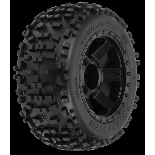 [ PR1178-11 ] 3.8" badlands mounted on desperado black 1/2" offset 17mm front & rear