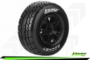 [ PROLR-T3154SBTF ] Louise rc Rocket short course tires soft mounted on black rim 12mm hex