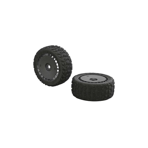 [ AR550048 ]Arrma -  DBOOTS 'KATAR T 6S' TIRE SET GLUED (BLACK) (2pcs) - ARAC9615