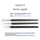 [ PENSEELZWPU10/0 ] Leonhardy 19942 marter haar penseel 10/0, driehoek handvat (1st)