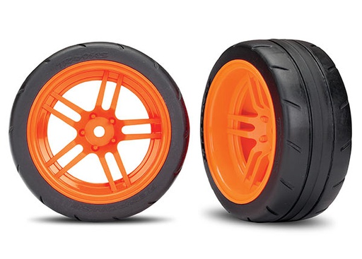 [ TRX-8374A ] Traxxas tires & wheels 1.9 response tires vxl rated rear (2) - TRX8374A