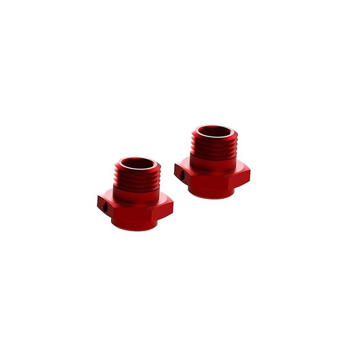 [ AR310484 ]Arrma -  Wheel Hex 16.5mm Aluminum Red - 2 pcs - Talion - ARAC9416