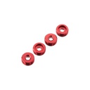 [ AR330196 ]Arrma -  Nut Front Hub Aluminum Red - 4 pcs - ARAC9920