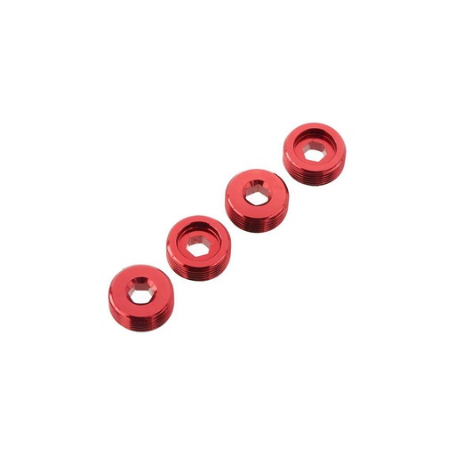 [ AR330196 ]Arrma -  Nut Front Hub Aluminum Red - 4 pcs - ARAC9920