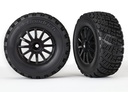 [ TRX-7473T ] Traxxas TIRES AND WHEELS GLUED BLACK