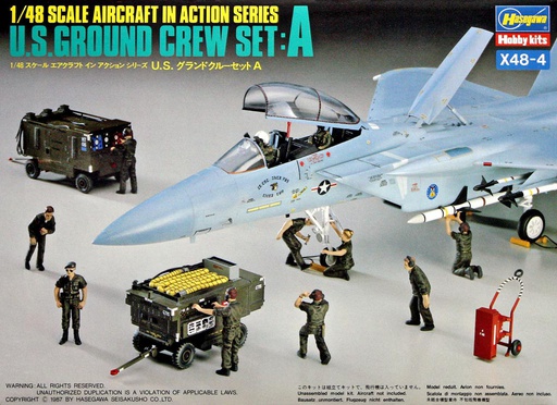 [ HAS36004 ] Hasegawa U.S.ground crew set A  1/48