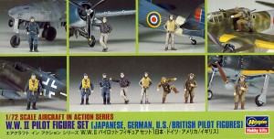 [ HAS35008 ] Hasegawa W.W. II Pilot figure set 1/72 