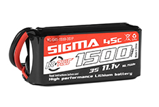 [ RC-G45-1500-3S1P ] Lipo batterij 11.1V 45C 1500Mah