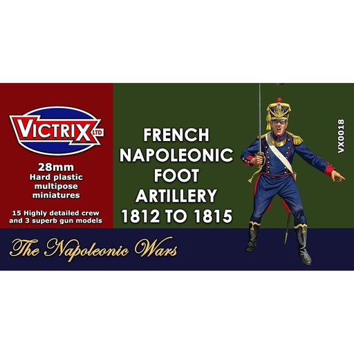 [ VICTRIXVX0018 ] French napoleonic foot artillery 1812 tot 1815