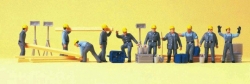 [ PRE10220 ] Preiser Arbeiders met beschermhelm