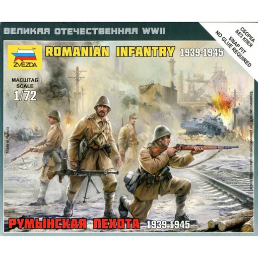 [ ZVE6163 ] Zvezda Romanian infantry 1/72