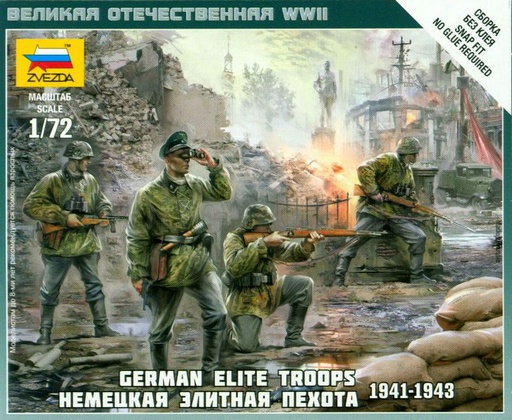 [ ZVE6180 ] Zvezda German elite troops 1941 - 1943 1/72