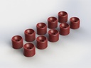 [ AR330335 ]Arrma -  Hub Nut Red - 10 pcs - Nero