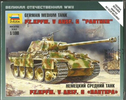 [ ZVE6196 ] Zvezda PZ kpfw V Panther ausf A 1/100