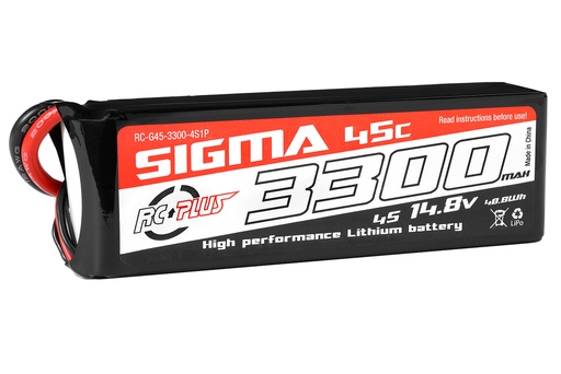 [ RC-G45-3300-4S1P ] 3300Mah 4S 14.8V 45C XT60 connector