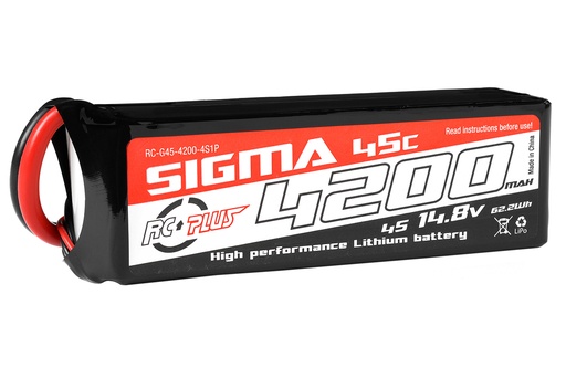 [ RC-G45-4200-4S1P ] 4200Mah 4S 14,8V 45C XT60 connector