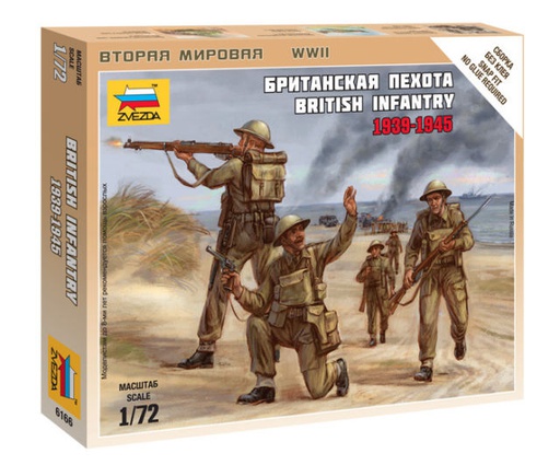 [ ZVE6166 ] Zvezda British infantry 1939-42   1/72