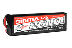 [ RC-G45-2600-3S1P ] LIPO 2600 mAh - 11.1 V - XT60