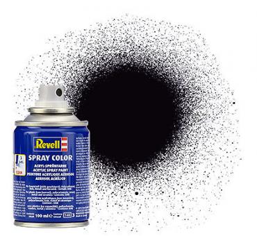 [ RE34108 ] Revell Black matt aqua color spray 100ml
