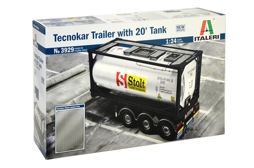 [ ITA-3929S ] Italeri Technokar 20' tank trailer 1/24