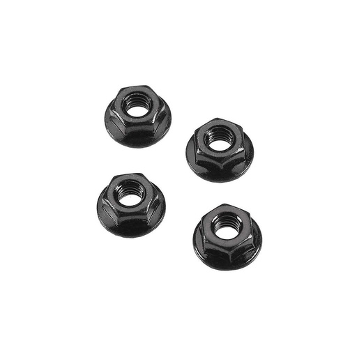 [ AR708003 ]Arrma -  Serrated Flange Wheel Nut 4 mm - 4 pcs - ARAC9750