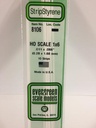 [ EG8106 ] Evergreen styrene strip 0.28x1.68x350mm 10st
