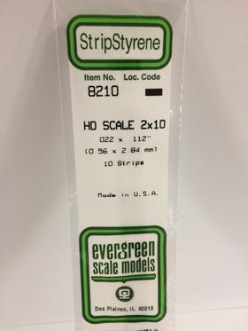 [ EG8210 ] Evergreen styrene strip 0.56x2.84x35.5mm 10st