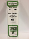 [ EG8612 ] Evergreen styrene strip 1.68x3.43x35.5mm 10st
