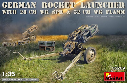 [ MINIART35269 ] German rocket launcher with 28 cm wk spr & 32 cm wk flam