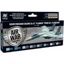 [ VAL71602 ] Vallejo Soviet/russian colors su-27 "flanker" from 80's to present
