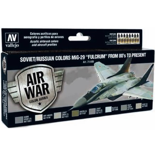 [ VAL71605 ] Vallejo soviet/russian colors mig-29 "fulcrum" from 80's to present