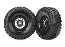 [ TRX-8174 ] Traxxas Tires & wheels assembled (method 105 black chrome beadlock wheels) - TRX8174