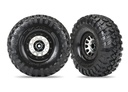 [ TRX-8172 ] Traxxas Tires & wheels (method 105 black chrome beadlock whees) - TRX8172