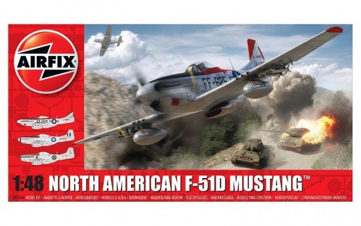 [ AIRA05136 ] Airfix North american F-51D mustang 1/48
