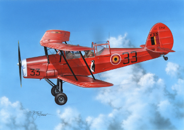 [ FR0024 ] Stampe S.V.4B Belgium 1/72