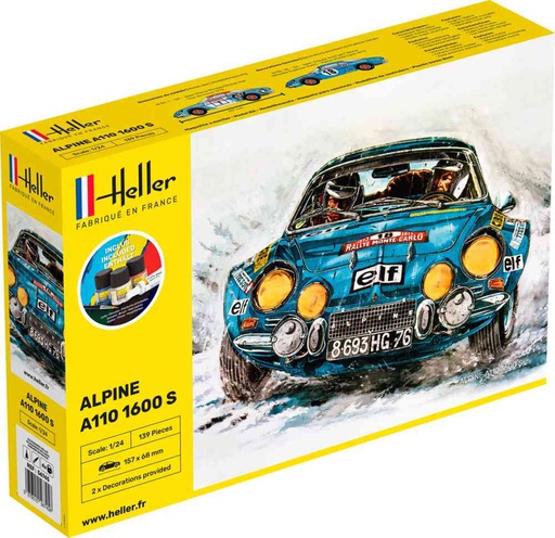 [ HE56745 ] Heller Starterkit Alpine A110 1600 S 1/24
