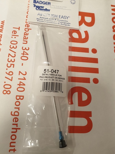 [ BA51-047 ] Badger detail fine needle / naald voor 155/360/105/200NH naald patriot fijn