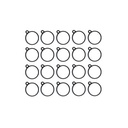 [ BBF185 ] billingboats BF185 mast hoop 7mm 20pcs