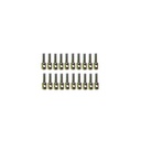[ BBF285 ] Billingboats steuntje messing met 1 gaatje / eye bolt 6 mm 20 st