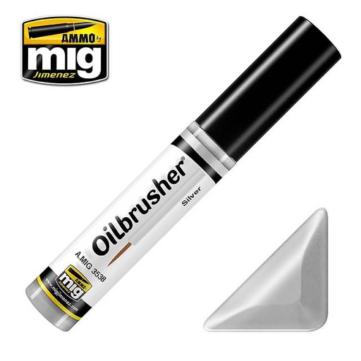 [ MIG3538 ] MIG Oilbrush Silver 10ml