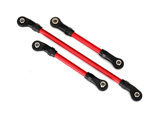 [ TRX-8146R ] Traxxas Steering link, 5x117mm(1), 5x60mm(1), 5x63mm (1) red powder coated steel - TRX8146R