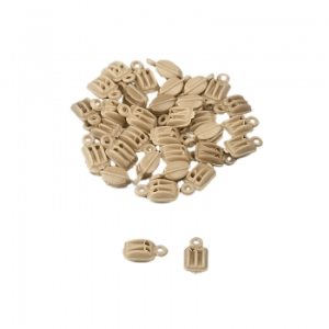 [ BBF64/2 ] Billingboats F64/2 takelblok 2 gaatjes / rigging double block plastic 5mm  50pcs