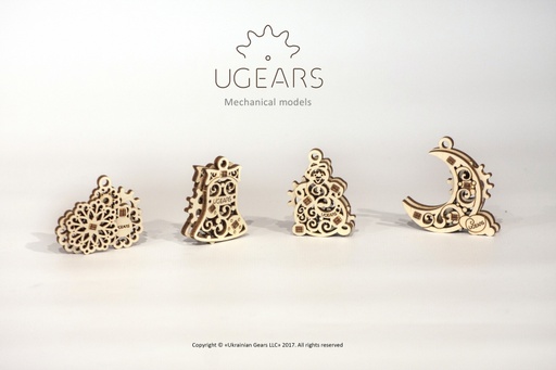 [ UGEARS4820184120709 ] U-fidgets Gearsmas