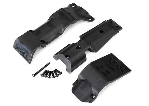 [ TRX-8637 ] Traxxas skid plate set, front/skid plate, rear/3x10 BCS (6)/3x30 BCS (1) - TRX8637