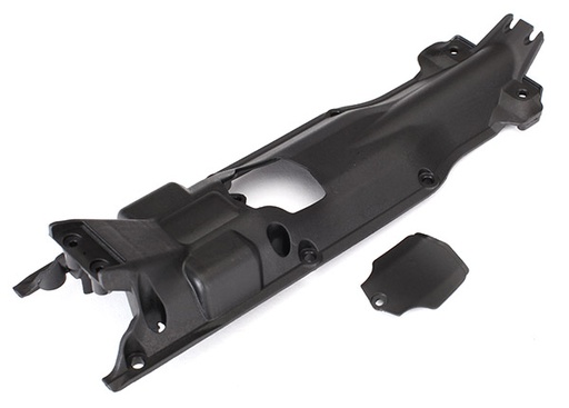 [ TRX-5637X ] Traxxas Skidplate, transmission, nylon (black)/cover-TRX5637X