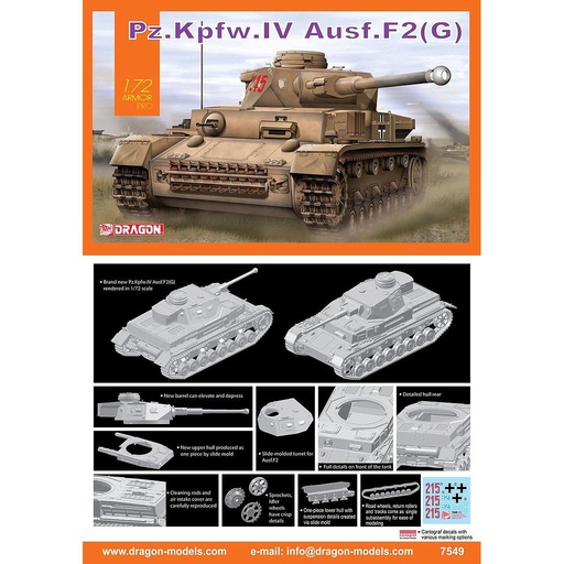 [ DRA7549 ] Pz.Kpfw.IV Ausf.F2 (G)