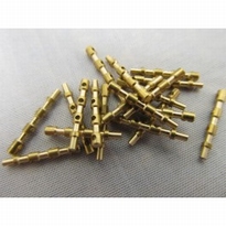 [ BBF69 ] 04-BF-0069 relingsteuntjes/rail stanchion 15mm 3 gaatjes/holes  20st