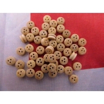 [ BBF695 ] Billingboats f695  houten doodskopjes/wooden dead eye 5mm 50pcs